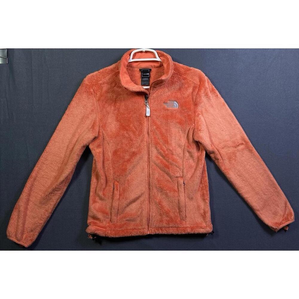 Womens The North Face Ladies Full Zip Osito Fleece Coat Jacket Top Orange Small